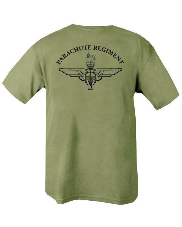 Camiseta del regimiento de paracaidistas Británicos Verde oliva NORTHVIVOR