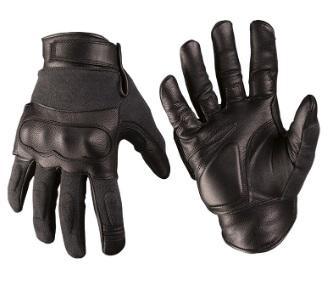 Guantes Tácticos Cuero y Aramida Protección Nudillos