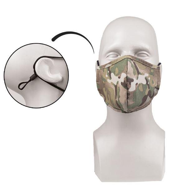 Mascarilla higiénica camuflaje multicam NORTHVIVOR