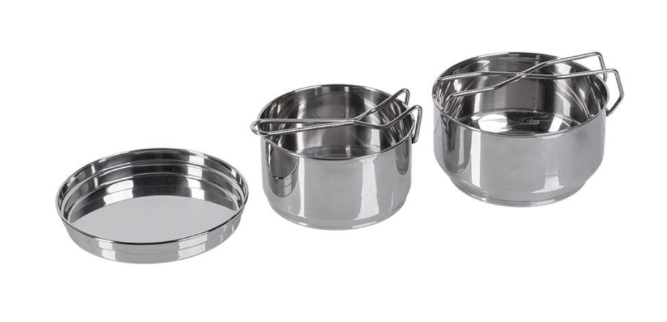 Set de cocina vajilla checa 2 piezas acero inox NORTHVIVOR