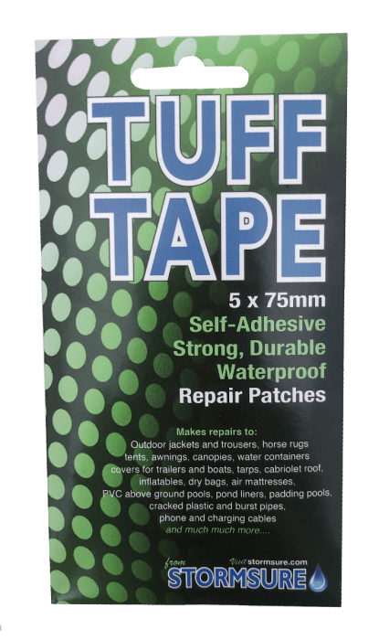Parches de reparación impermeables autoadhesivos TUFF Tape 5-Pack 75mm NORTHVIVOR